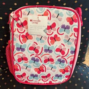 Everyday Living insulated lunch bag with clip handle. NWT. Price is firm.